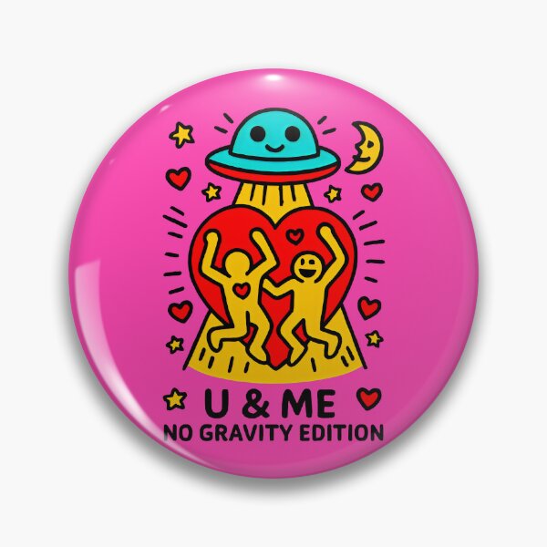 Item preview, Red and Teal UFO Beaming Love Across the Universe designed and sold by SplashTastic.