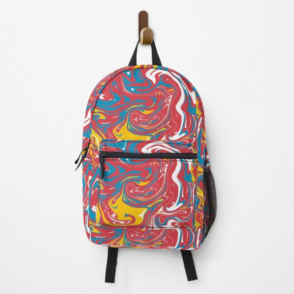 Item preview, Pop Art Marble Swirl — Red, Yellow & Cyan Abstract designed and sold by AmaiDream.