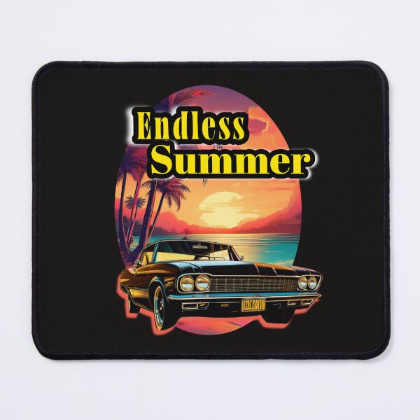 Item preview, Endless summer - vintage sunset muscle car art  designed and sold by Digidelico.