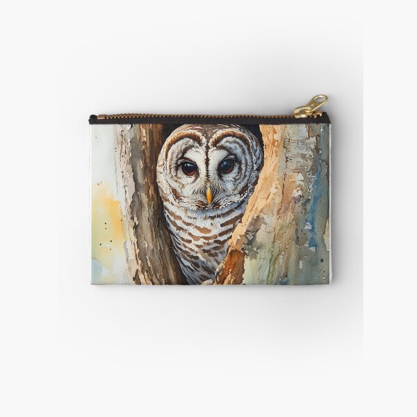 Item preview, Barred Owl in Tree Hollow designed and sold by laurashawart.