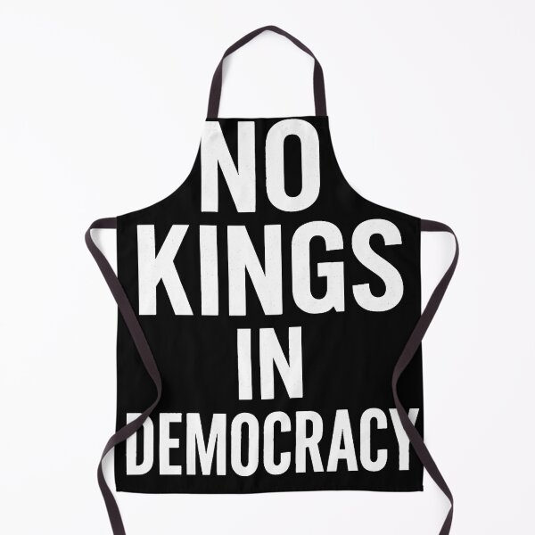 Item preview, No Kings in Democracy Modern Minimalist Protest Typography designed and sold by AlienTechs.