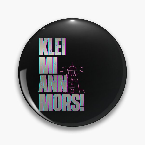 Item preview, Klei mi ann Mors – Low German saying in neon coastal style designed and sold by Fies-und-Fein.