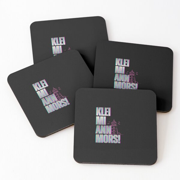 Item preview, Klei mi ann Mors – Low German saying in neon coastal style designed and sold by Fies-und-Fein.