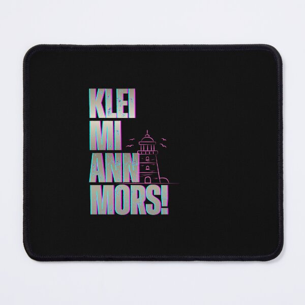 Item preview, Klei mi ann Mors – Low German saying in neon coastal style designed and sold by Fies-und-Fein.