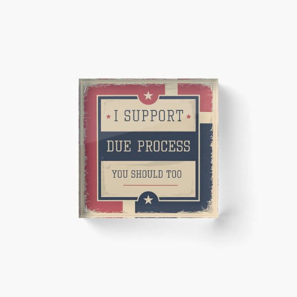 Item preview, I Support Due Process. You Should Too - Protect Due Process  designed and sold by ketkacreations.