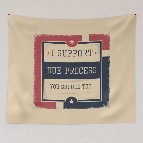 Item preview, I Support Due Process. You Should Too - Protect Due Process  designed and sold by ketkacreations.