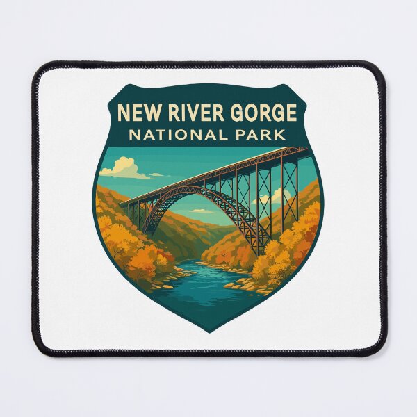 Item preview, New River Gorge National Park Retro Bridge Sticker designed and sold by Ismeal Von.
