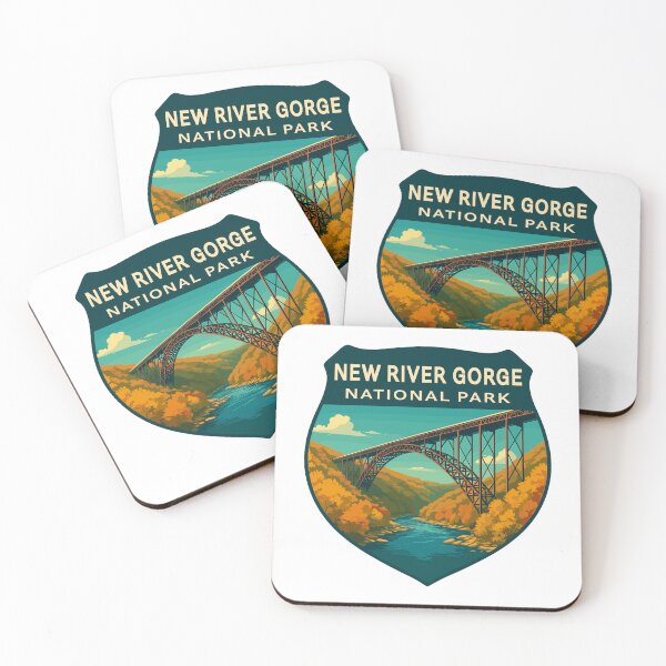 Item preview, New River Gorge National Park Retro Bridge Sticker designed and sold by Ismeal Von.