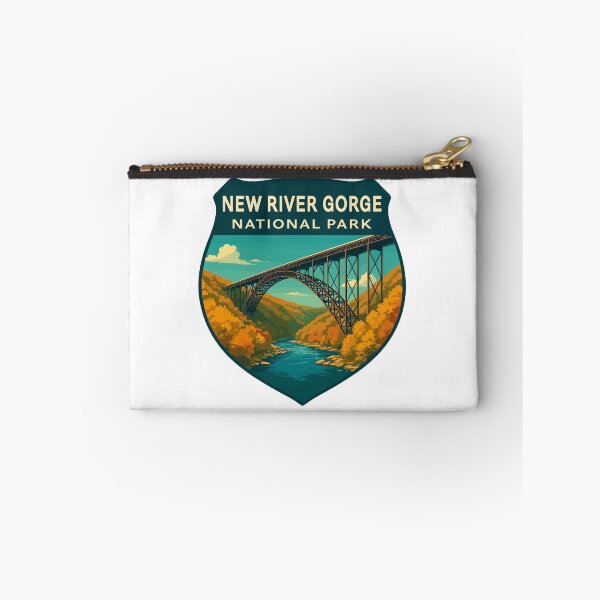 Item preview, New River Gorge National Park Retro Bridge Sticker designed and sold by Ismeal Von.