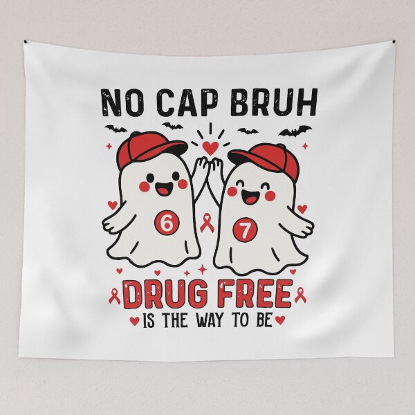 Item preview, No Cap Bruh Drug Free Is The Way To Be designed and sold by badreeder.