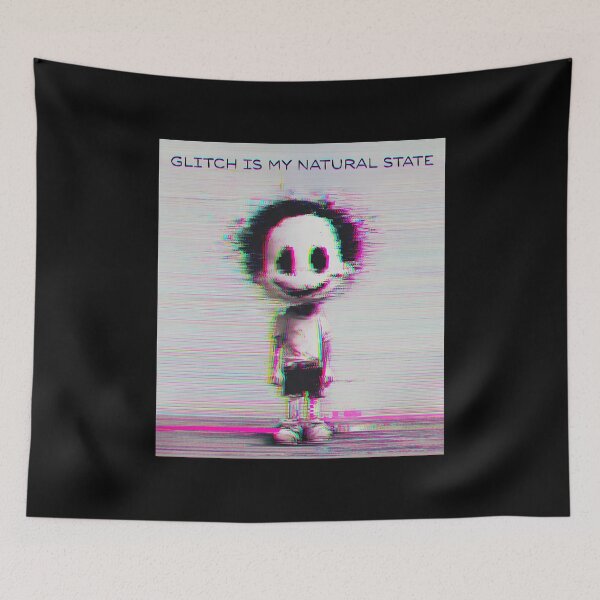 Item preview, Glitch is my natural state, glitched weird and creepy artwork designed and sold by silent-violin.