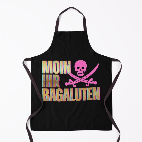 Item preview, Moin ihr Bagaluten – North German pirate saying in neon style designed and sold by Fies-und-Fein.