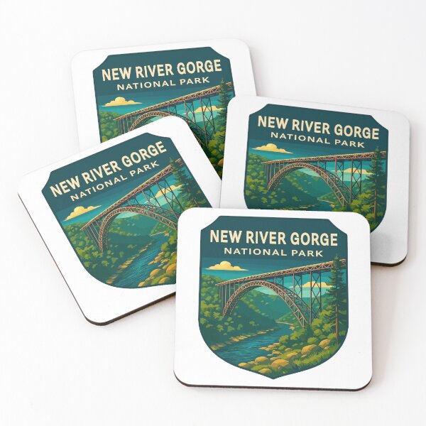 Item preview, New River Gorge National Park Retro Bridge Sticker designed and sold by Ismeal Von.