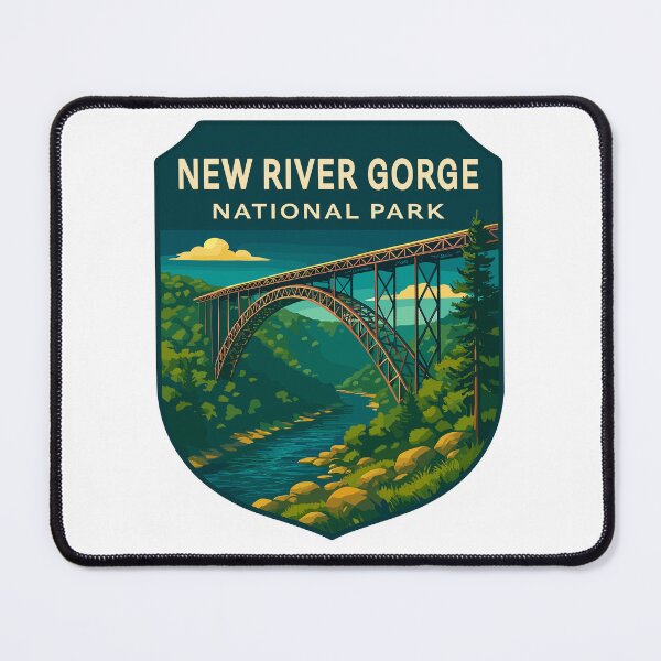 Item preview, New River Gorge National Park Retro Bridge Sticker designed and sold by Ismeal Von.