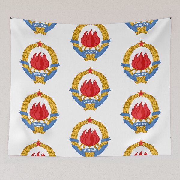 Item preview, Socialist Federal Republic of Yugoslavia Emblem – Retro Historical Design designed and sold by TipTop GFX.