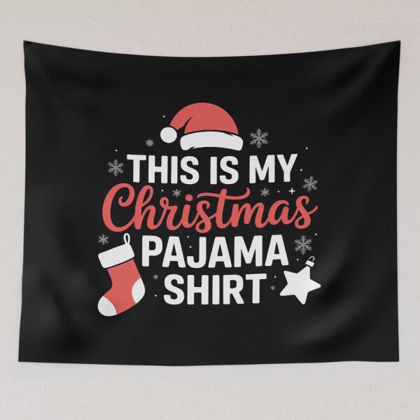 Aperçu de l'œuvre Ceci est mon pyjama de Noël pour hommes et femmes, pyjama pour la famille créée et vendue par TrinaEspinoza.