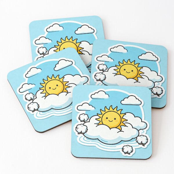 Item preview, Sunny Smiles and Cloudy Charms designed and sold by Stickerrwallah.