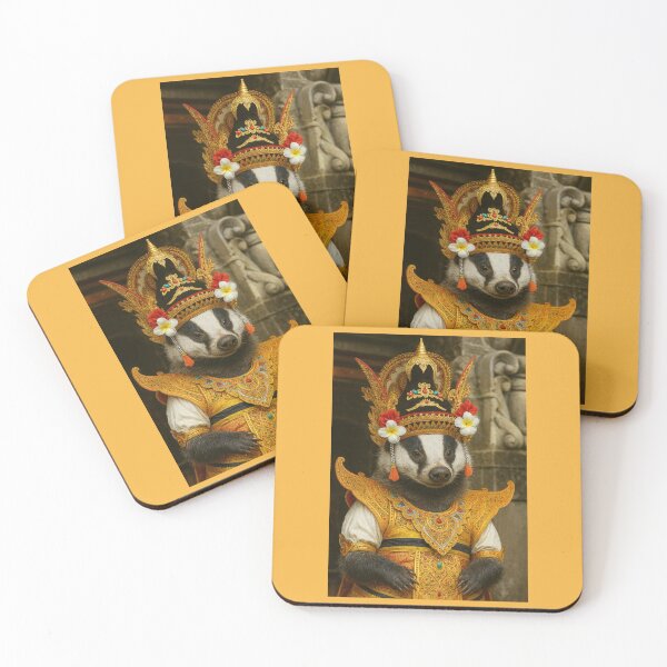 Item preview, Balinese Dancer Badger designed and sold by Tridentulus.