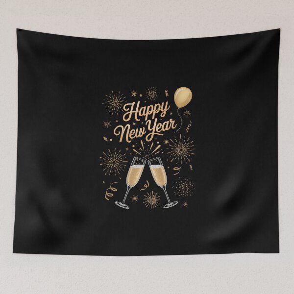Item preview, New Year Party Decoration New Year Happy New Year designed and sold by DeadlockCrew.