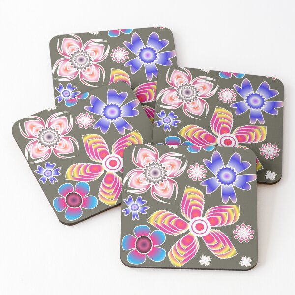 Item preview, Vibrant Neon Abstract Flowers designed and sold by HopeAndHustle.
