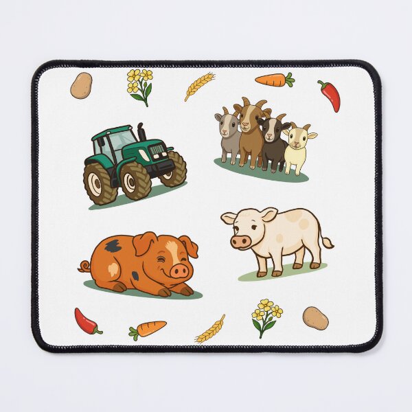 Item preview, Farm Shop | Illustrated Farm Doodles | Team Tractor designed and sold by .Stitch.Stab.Scroll.Social..