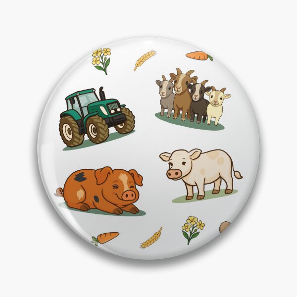 Item preview, Farm Shop | Illustrated Farm Doodles | Team Tractor designed and sold by .Stitch.Stab.Scroll.Social..