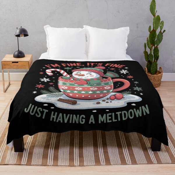 Item preview, I'm Fine It's Fine Just Having A Meltdown Snowman Christmas designed and sold by TrinaEspinoza.