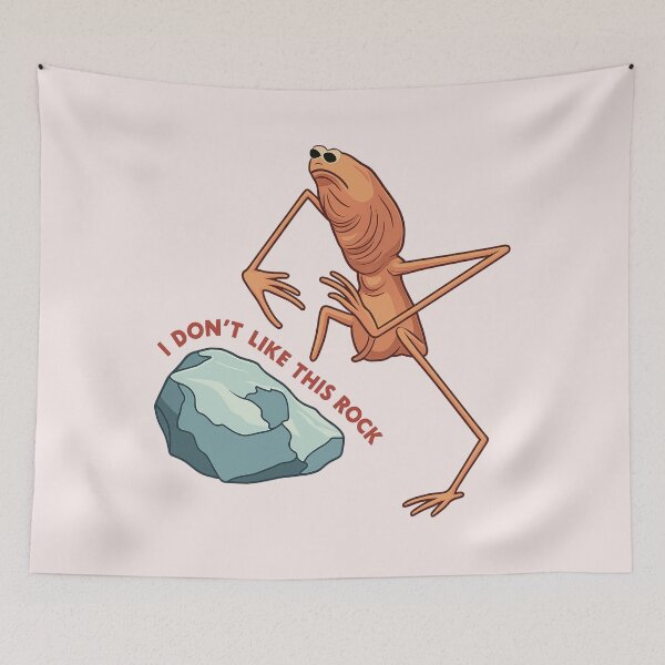 Item preview, Marcus The Worm, I Don't Like This Rock, Marcus The Worm Meme, Funny Meme, Brain Rot designed and sold by toongstudio.