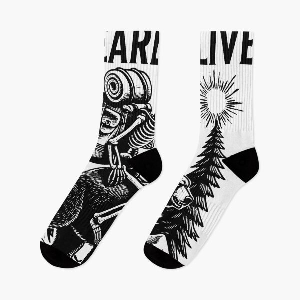 Item preview, Bearly Alive Skeleton Riding Bear Design | Funny Adventure Camping Retro Sunset Art designed and sold by Graphic Botique.