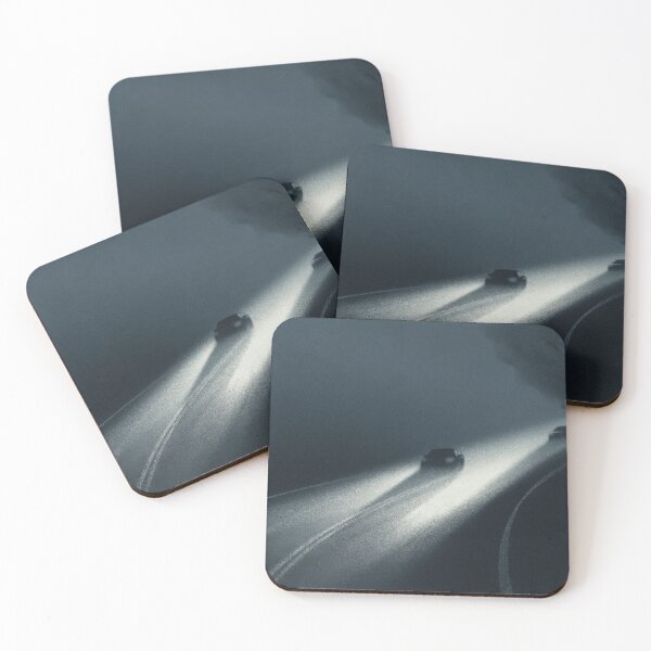 Item preview, Car lights, mysterious journey on a winding road under the fog designed and sold by Pink & California.