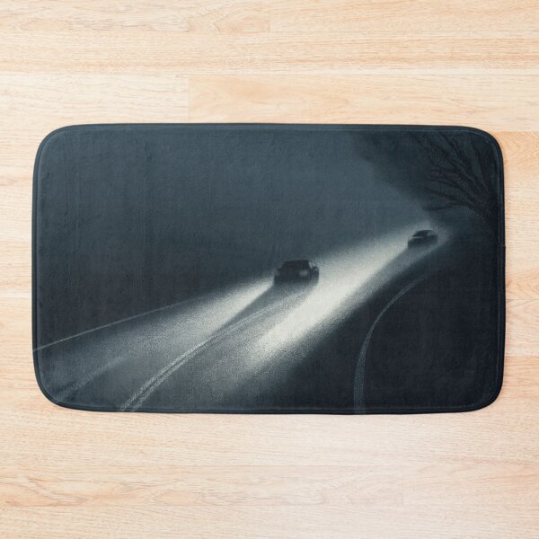 Item preview, Car lights, mysterious journey on a winding road under the fog designed and sold by Pink & California.