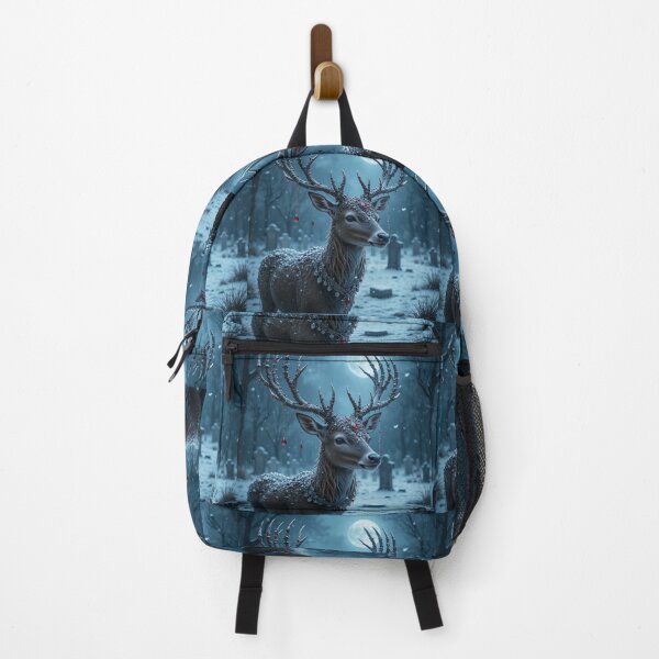 Item preview, Mystical Deer in Snowy Cemetery designed and sold by InezPhotography.