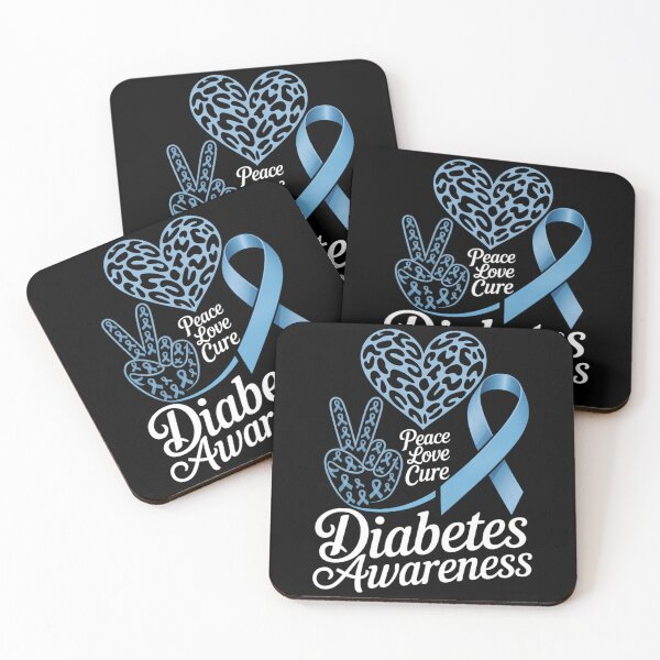 Item preview, Peace Love Cure Diabetes Awareness Diabetic designed and sold by DeadlockCrew.