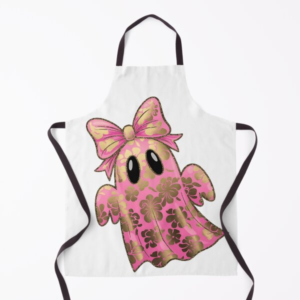 Item preview, Chic Boo-tiful Ghost T-Shirt - Pink Floral Halloween Ghost with Gold Glitter & Bow designed and sold by ZyxDes.