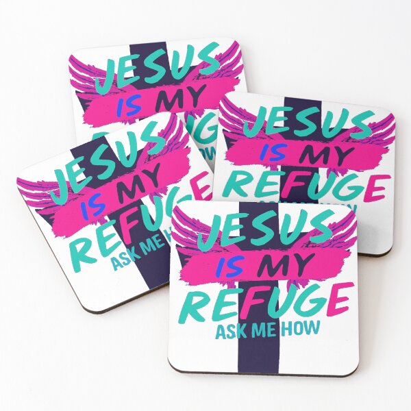 Item preview, Neon Wings of Refuge and Faith designed and sold by CoffeeNJesus.