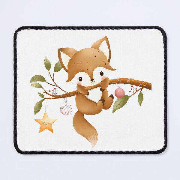 Item preview, Santa Claus fox clinging to a branch designed and sold by poonzapoon.
