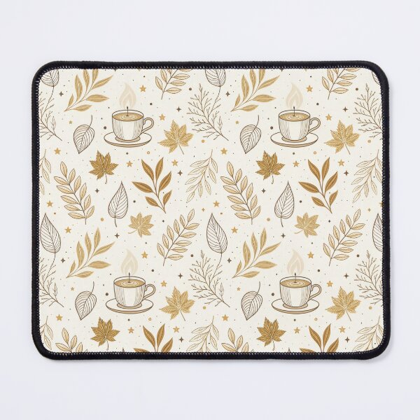 Item preview, Neutral and cozy autumn design with leaves, candles, and golden stars designed and sold by Merrylands Artshop.