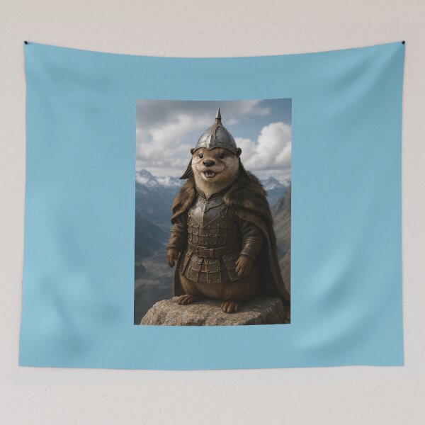 Item preview, Genghis Khan Otter on a Mountaintop designed and sold by Tridentulus.