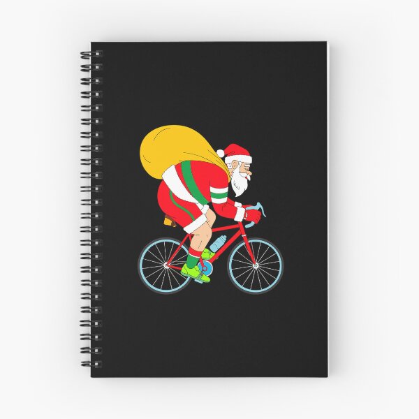 Item preview, Santa Riding Bicycle Cycling Biking Elf Bike Christmas designed and sold by DeadlockCrew.