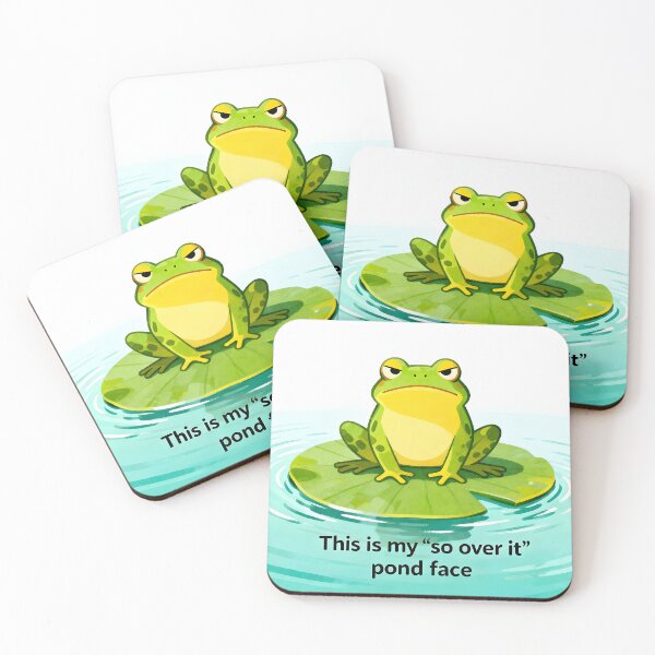 Item preview, So Over It Pond Face designed and sold by Buttonquill.
