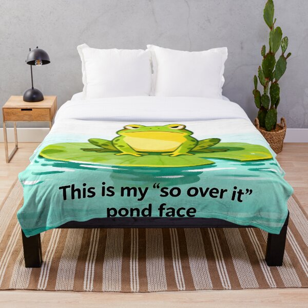 Item preview, So Over It Pond Face designed and sold by Buttonquill.