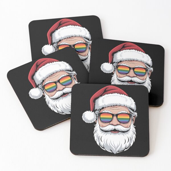 Item preview, Santa Sunglasses LGBT Pride Christmas X-mas Gay designed and sold by DeadlockCrew.