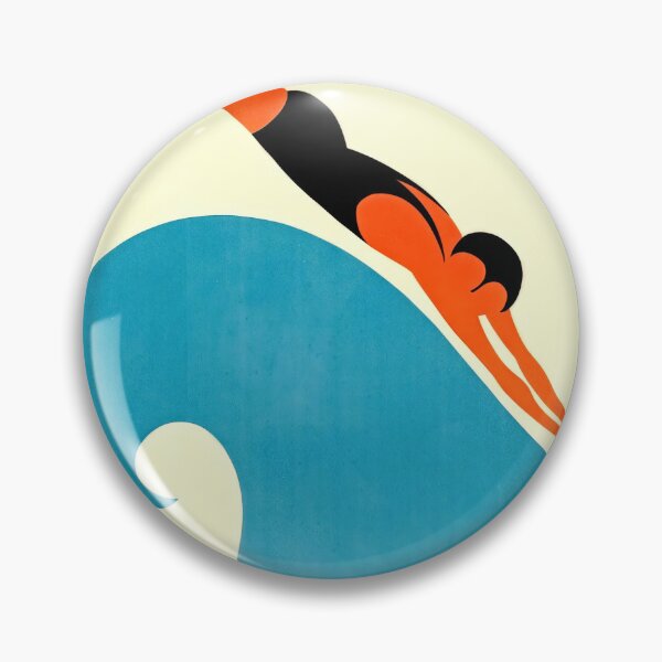 Item preview, The Seaside Calls Vintage Art Deco Travel Poster | Bold Geometric Design & Rail Travel Inspiration | Wall Art Print designed and sold by artofuniverse.