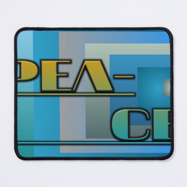 Item preview, Abstract Peace Typography Art - Layered Blue Gold Graphic Print for T-Shirts & Posters designed and sold by Faali950.