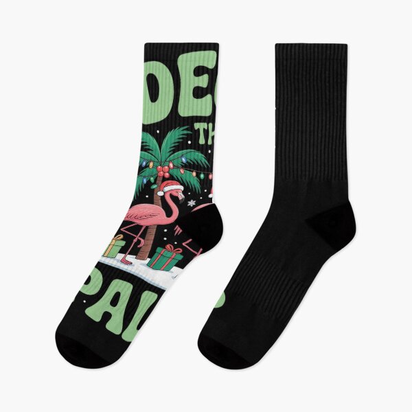 Item preview, Deck the Palms Flamingo Tropical Christmas Lights Palm Tree designed and sold by VladoZork.
