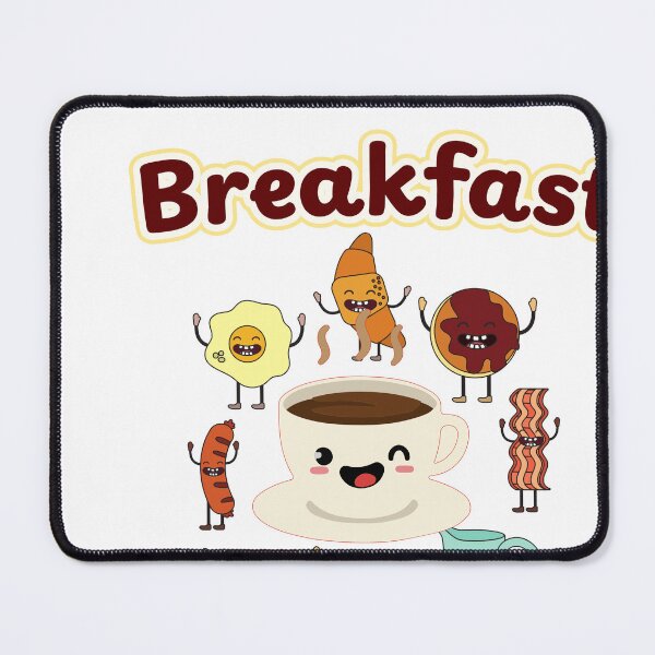 Item preview, Happy Breakfast Squad – Cute Kawaii Coffee, Bacon & Egg Friends designed and sold by Fanatic Nerd.