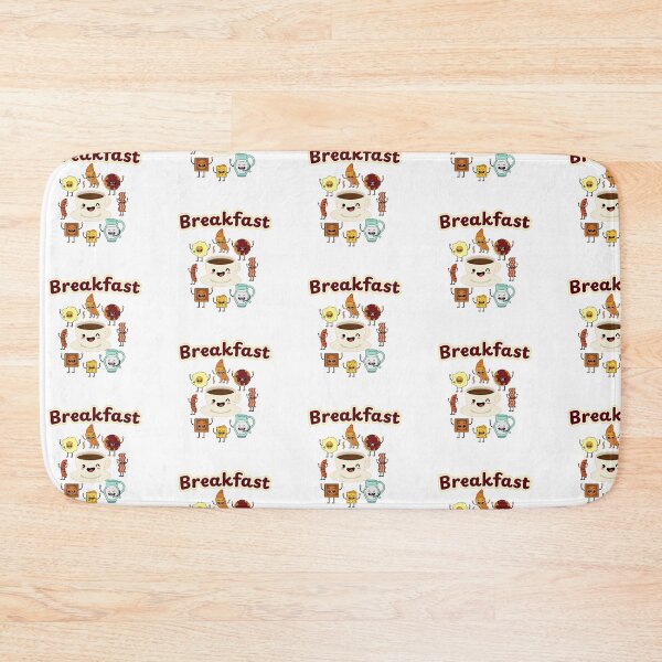 Item preview, Happy Breakfast Squad – Cute Kawaii Coffee, Bacon & Egg Friends designed and sold by Fanatic Nerd.
