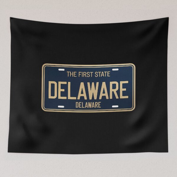 Item preview, Delaware - DL - License Plate - DELWRE - Classic designed and sold by PunkNation-Arts.
