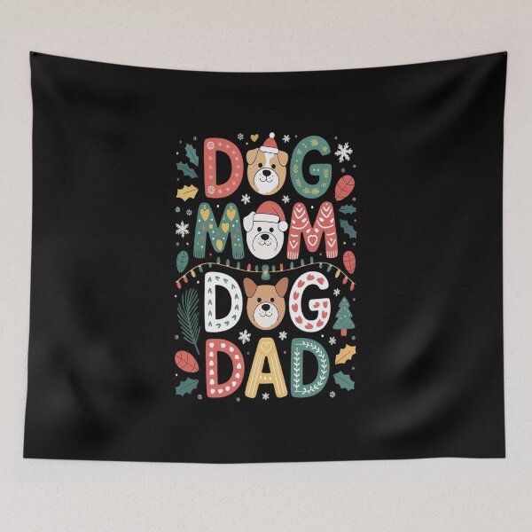 Item preview, Dogs Xmas Funny Dog Lovers Christmas Dog Mom Dad Men Women designed and sold by VladoZork.