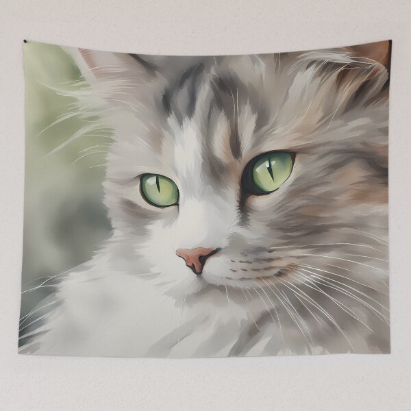 Item preview, Norwegian Forest Cat Closeup designed and sold by CalmnessbyChoice.